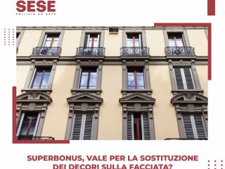 Superbonus, vale per la sostituzione dei decori sulla facciata?